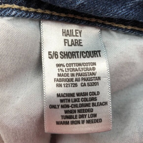 Aeropostale Womens Hailey Flare Jeans Size 5/6 Short Blue Denim Casual Classic - Picture 4 of 16